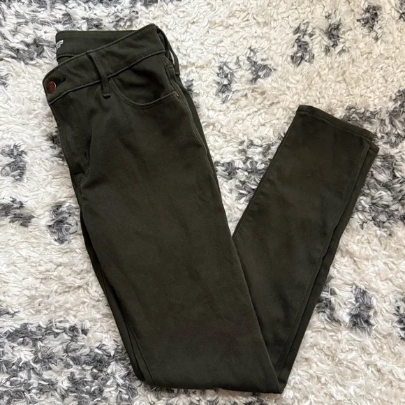Old Navy Olive Green Super Skinny Rockstar Jeans - Picture 6 of 11